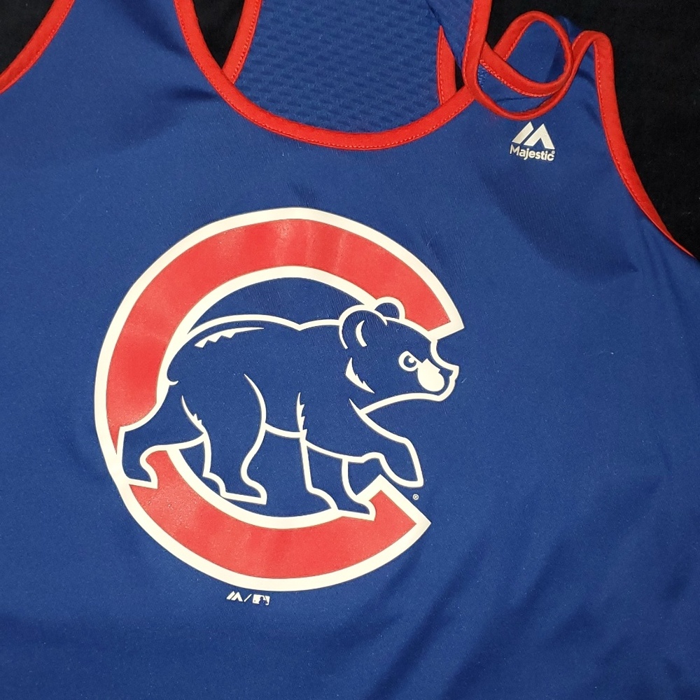 Chicago Cubs Majestic Tank XL